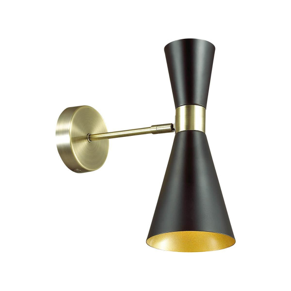 Lumion 3662/1W LN18 106 античная бронза/матовый чёрный Бра E14 60W 220V QUINN