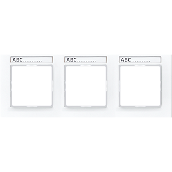 JUNG Рамка 3-кратная, белый AC5830BFNAWW