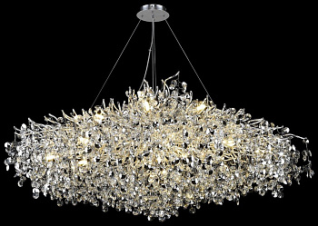 Wertmark WE188.21.203 Люстра подвесная Матовый никель/Прозрачный, Черный G9 21*40W