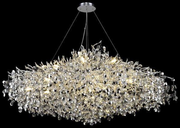 Wertmark WE188.21.203 Люстра подвесная Матовый никель/Прозрачный, Черный G9 21*40W