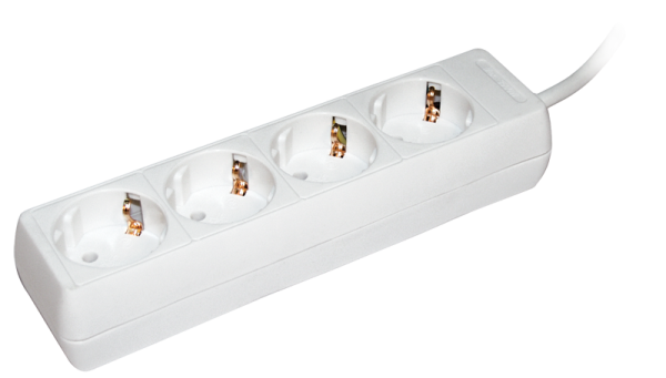 Купить IEK Удлинитель У04 4 места 2Р+PЕ/5метров 3х1мм2 16А/250