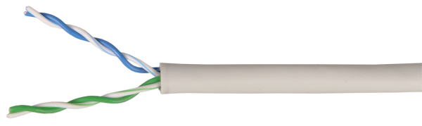 Купить IEK Кабель витая пара U/UTP категории 5E 2 пары PVC 1м сер. (100м) GENERICA BC1-C5E02-111-100-G