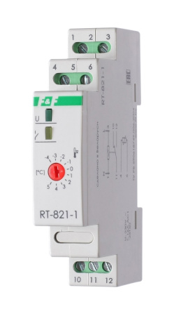 Devi Терморегулятор RT-821-1 (-4°C-+5°C) на шину DIN, с датчиком RT на проводе, 16А 140F1070R