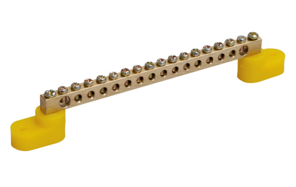 Купить IEK Шина PE земля на двух угловых изол ШНИ-8х12-16-У2-Ж