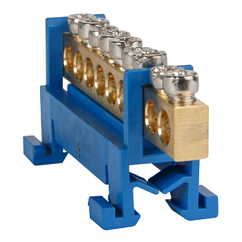 КЭАЗ Шина нулевая тип Стойка OptiKit BB-S-N-DIN-14-6х9-синий