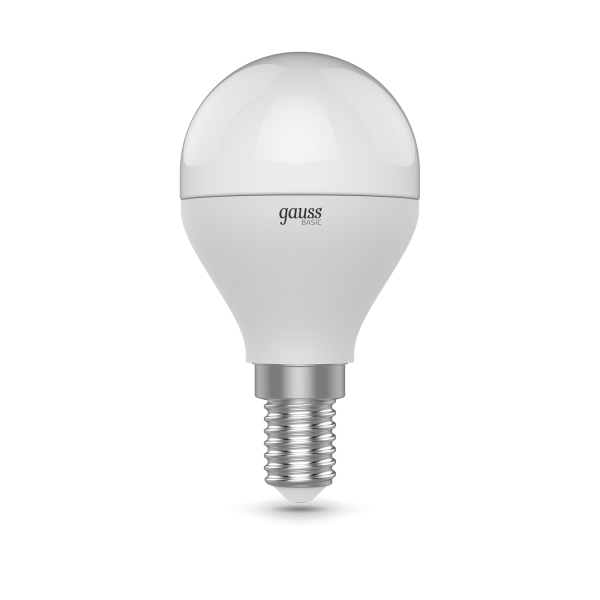 Купить Gauss Лампа Basic Шар 7W 470lm 3000K-4000K-6500K Е14 изм.цвет.темп. LED 1053147