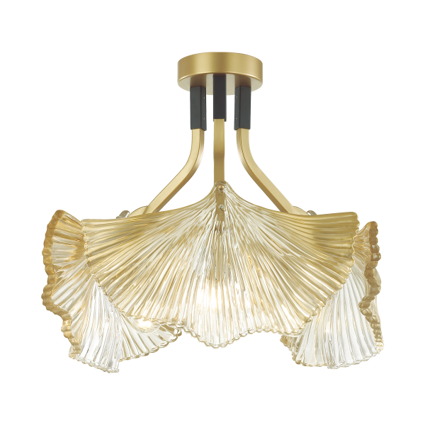 Купить Odeon Light 4870/3C HALL ODL_EX22 13 золотой/черный/стекло Люстра потолочная E14 3*40W VENTAGLIO