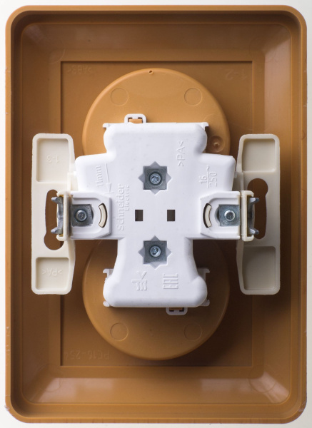 Купить SE Wessen 59 Бук Розетка 2-ая б/з (в сборе, с рамкой) RS16-254-88