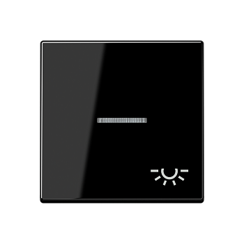 JUNG клавиша с символом освещения с подсветкой, чёрный A590BFKO5LSW