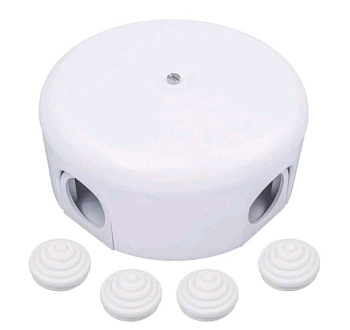 BIRONI Лизетта Пластик Белый Распред.коробка 78*30мм (4 ввода в комплекте) B1-521-21-K