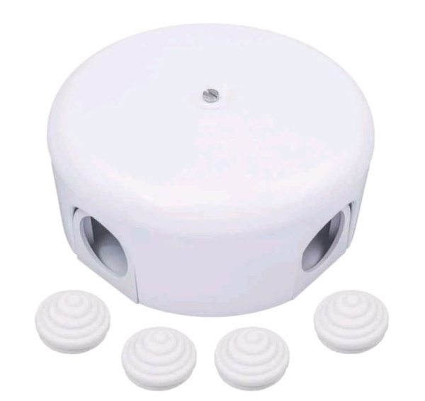 BIRONI Лизетта Пластик Белый Распред.коробка 78*30мм (4 ввода в комплекте) B1-521-21-K