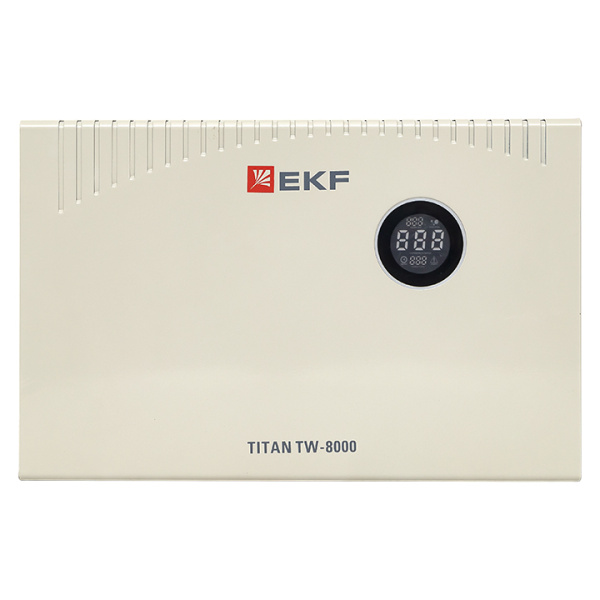 Купить Стабилизатор напряжения электронный с возможностью настенного монтажа TITAN -TW-8000 EKF
