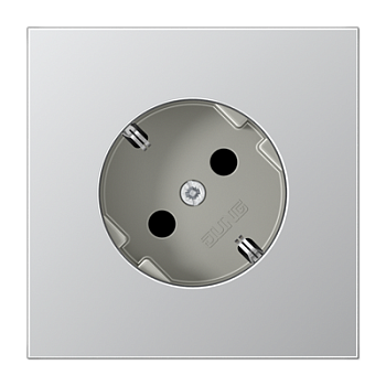 JUNG SCHUKO®-розетка, алюминий AL2520-45