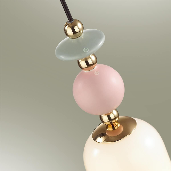 Купить Odeon Light 4861/1WA CLASSIC ODL_EX21 золото/раноцветн./керамика/стекло Бра E14 1*40W CANDY