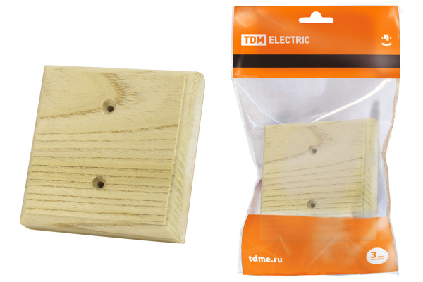 TDM Накладка на бревно деревянная универсальная НБУ 1П 95х95 мм, сосна SQ1821-0257