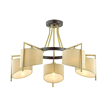 Lumion 3750/5C LN19 103 коричневый Люстра потолочная E14 5*40W 220V KAREN