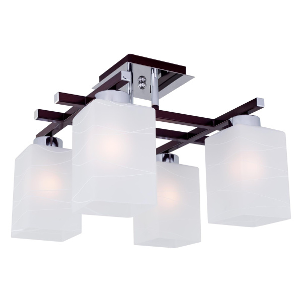 Citilux CL127141 Оскар Хром+Венге Светильник Люстра