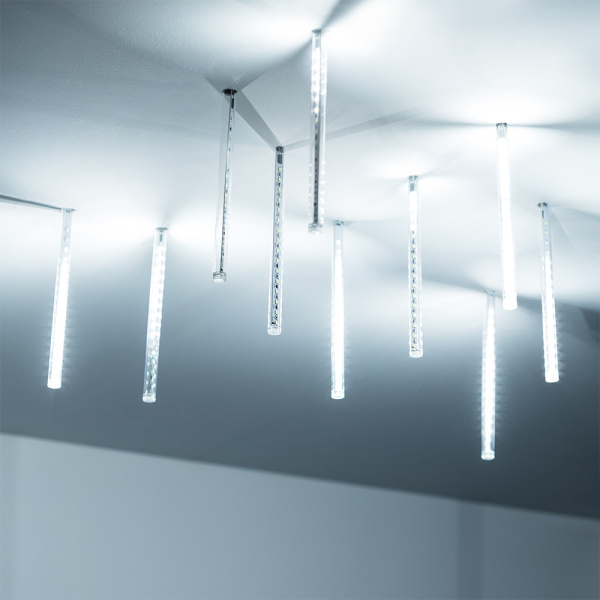 Arlight Светодиодная гирлянда ARD-ICEFALL-CLASSIC-D12-200-10PCS-CLEAR-32LED-LIVE WHITE (230V, 10.5W) (Ardecoled, IP65) 026043