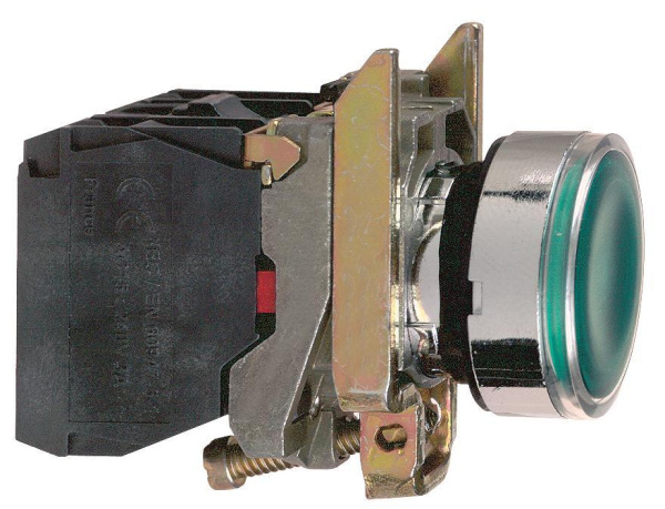 Купить SE XB4 Кнопка с возвратом, с подсветкой 48-120В 22мм XB4BW33G5