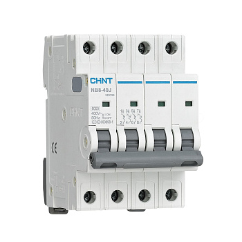 CHINT Автоматический выключатель NB8-40J 4P 10А 6кА х-ка C (R) 320754