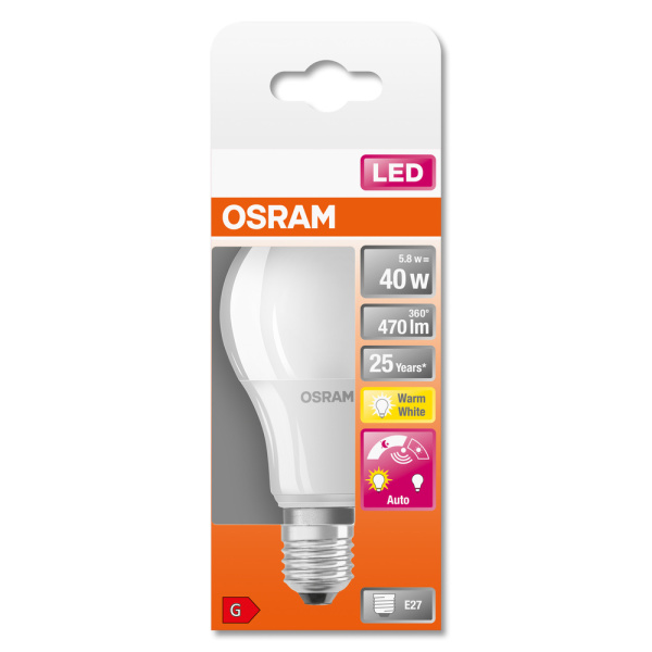 Купить Osram LEDSCLA40DS 6W/827 230VFR E27 4X1 4058075428300