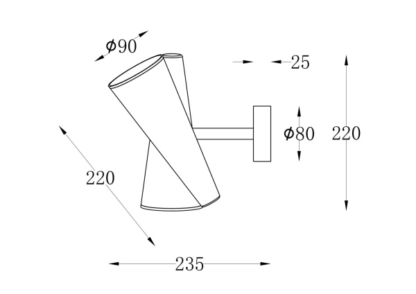Купить Maytoni Modern Латунь Бра MOD095WL-02BS
