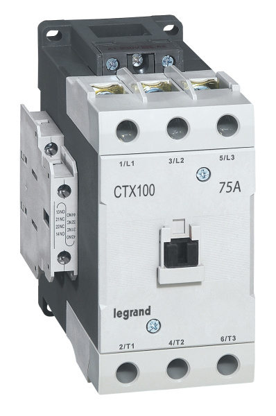 Legrand CTX3 Контактор 100 3P 75A (AC-3) 2но2нз =24В 416181