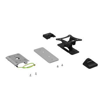 Legrand TV кронштейн экрана 25-66 см из стали (для универсальных колонн), нагрузка 15 кг, цвет черный 653181