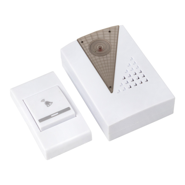 Купить EKF Basic Звонок беспр. на батарейках 004 (бел.-сер. 36 мелод. с индик. 2х1,5В АA дист. 80м.)