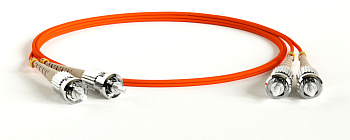 Hyperline FC-D2-50-ST/PR-ST/PR-H-5M-LSZH-OR Патч-корд волоконно-оптический (шнур) MM 50/125, ST-ST, 2.0 мм, duplex, LSZH, 5 м 239449