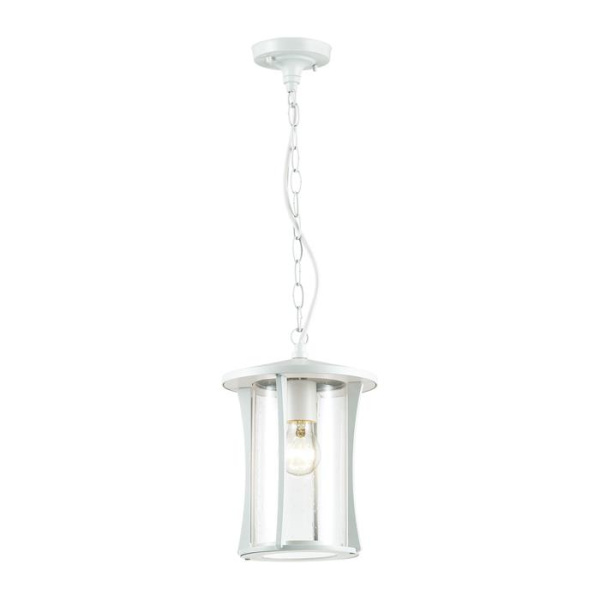 Odeon Light 4173/1 ODL19 698 белый/прозрачный Уличный светильник-подвес IP33 E27 1*40W GALEN