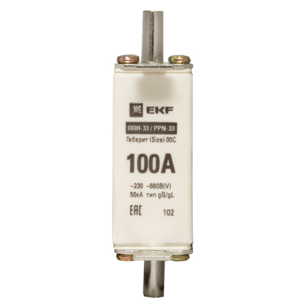 Купить EKF PROxima Плавкая вставка ППН-33 100/100А габарит 00С