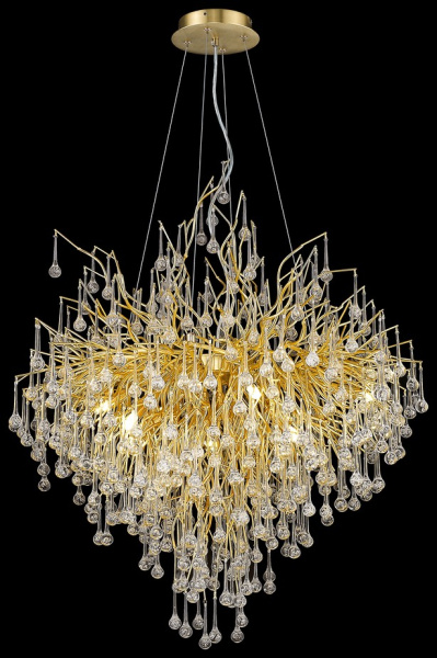 Wertmark WE189.09.403 Люстра подвесная Матовое золото/Прозрачный G9 9*40W