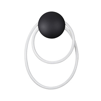 Odeon Light 4398/20WL HIGHTECH ODL23 101 черный/металл/канат Настенный св-к IP20 LED 20W 3000K CORDA