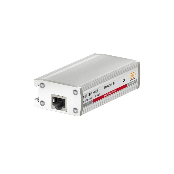 OBO Bettermann УЗИП для телекоммуникационных сетей 8-жил (CAT6) (Тип разъема RJ45) базовая защита, 46 В 5081804