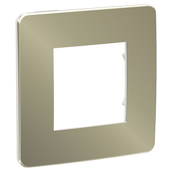 SE Unica Studio Бронза/Белая Рамка 1-ная NU280250