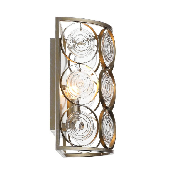 Купить ST Luce SL1105.201.02 Светильник настенный Золотой с патиной/Золото, Прозрачный E14 2*60W