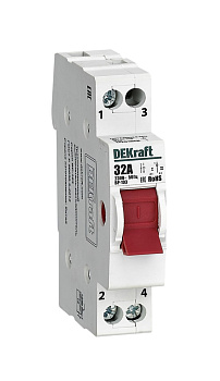 Dekraft Трехпозиционный выключатель-разъединитель 1P 32A ВР-103