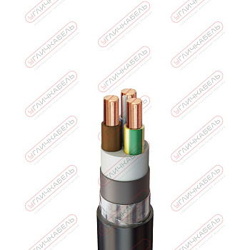 Кабель силовой ПвБШв 3х2,5 ок(N,PE)-1 Угличкабель PLPV4130205140000000