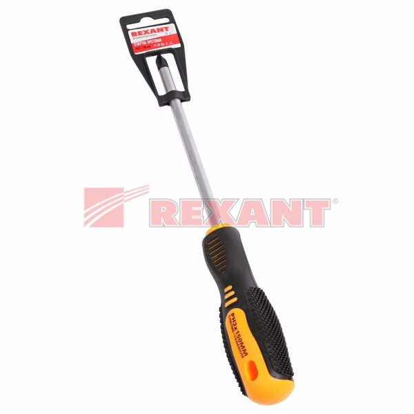 Купить Отвертка крестовая PH 3 X 150 мм , двухкомпонентная рукоятка Rexant 12-4729