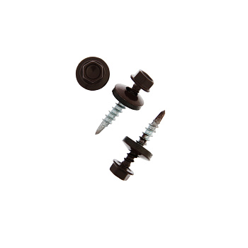 Tech-Krep Саморез КР св. 4,8х28 RAL-8017 (шокол. корич.) (300 шт) - ведро 103180