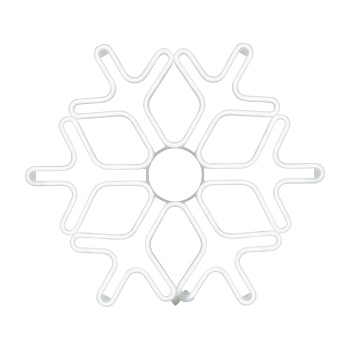 Фигура "Снежинка" из гибкого неона, 60x60 см, цвет свечения синий NEON-NIGHT 501-343