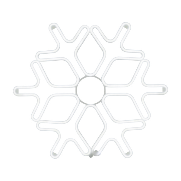 Фигура "Снежинка" из гибкого неона, 60x60 см, цвет свечения синий NEON-NIGHT 501-343