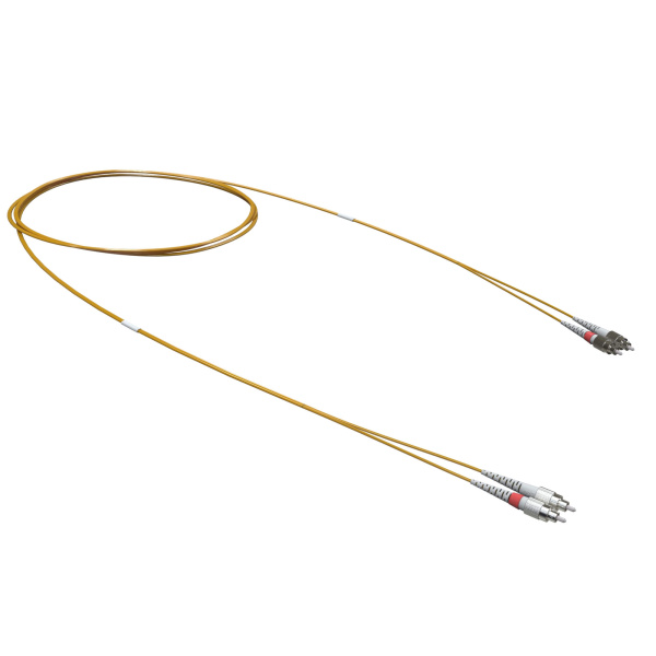 DKC Оптический коммутационный шнур Duplex FC-UPC/FC-UPC, 50/125 OM2, 1 м