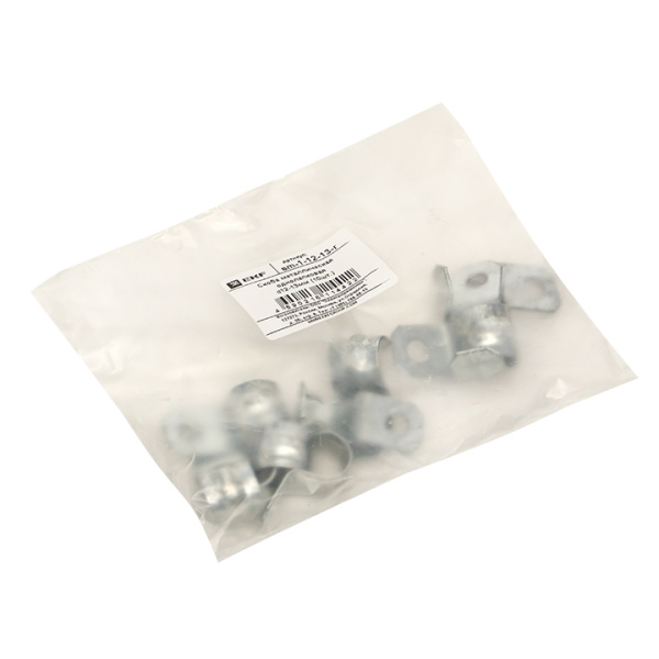 Купить EKF PROxima Скоба металлическая однолапковая d12-13мм (10шт.)