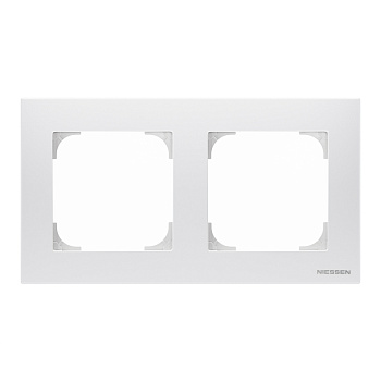 ABB SKY Альпийский белый Рамка 2-постовая, базовая 2CLA857210A1101