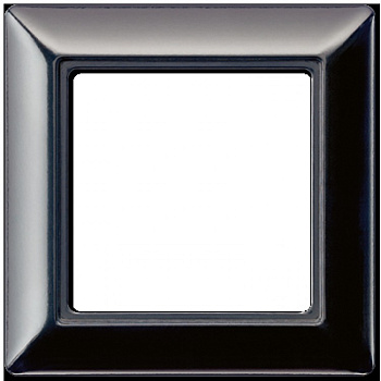 JUNG Рамка 1-кратная для вертикальной и горизонтальной установкичерная AS581SW