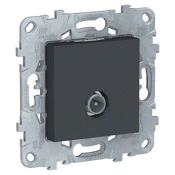 SE Unica New Антрацит Розетка TV, оконечная NU546454