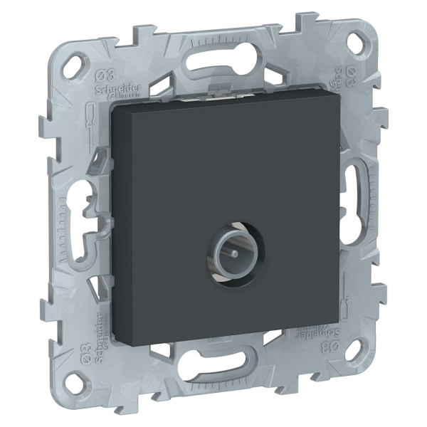 SE Unica New Антрацит Розетка TV, оконечная NU546454