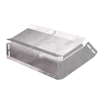 Промрукав Угол вертикальный внутренний 45 градусов с крышкой Стандарт 500х100 PR16.0597